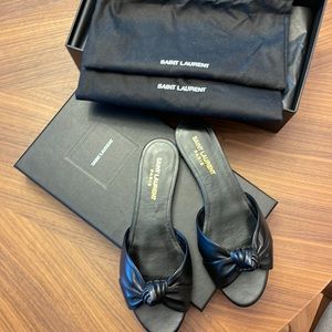 Saint Laurent YSL Bianca Mule Sandal